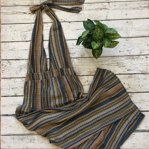 Wild Fable Wide Leg Plunge Neck Jumpsuit Size M